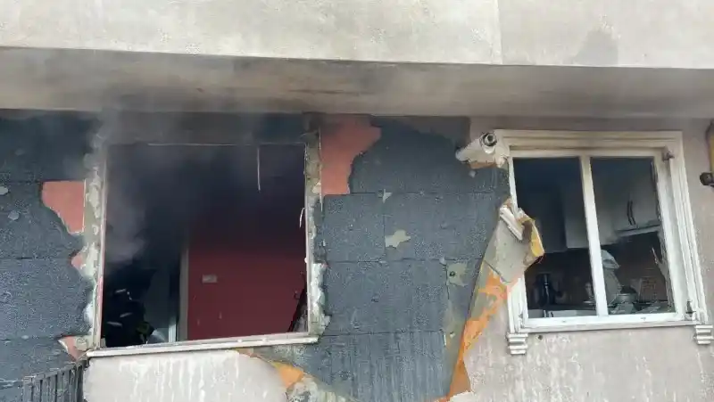 Doğal gaz bomba gibi patladı