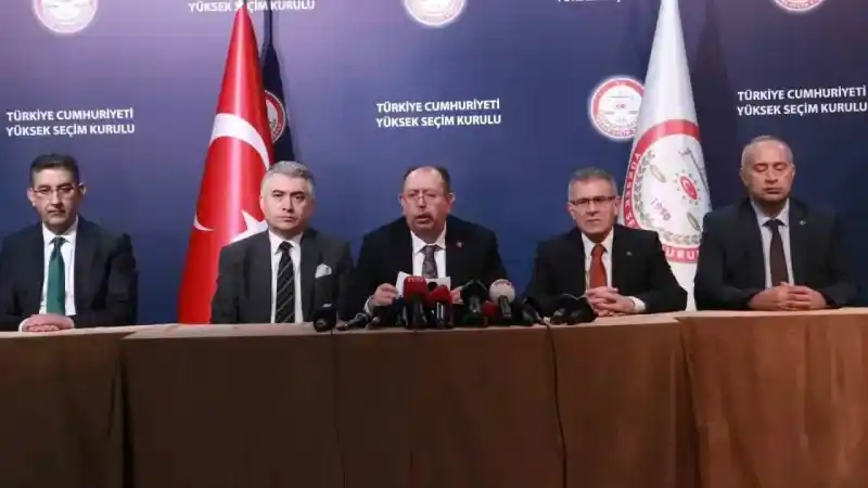 YSK Başkanı Yener, Mahalli İdareler Genel Seçimleri geçici sonuçlarını açıkladı