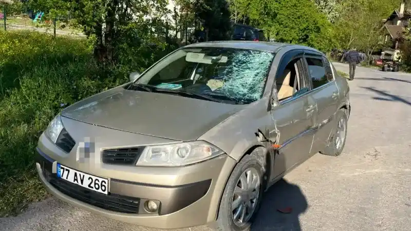 Otomobil ile ATV kafa kafaya çarpıştı: 2 yaralı