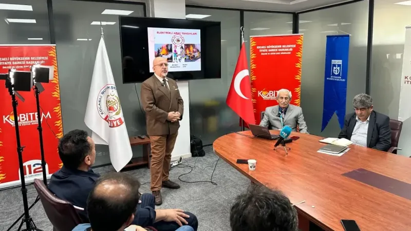 Elektrikli araçlar için yangın eğitimi verildi