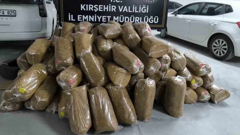Piyasa değeri 1 milyon liralık tütün ele geçirildi