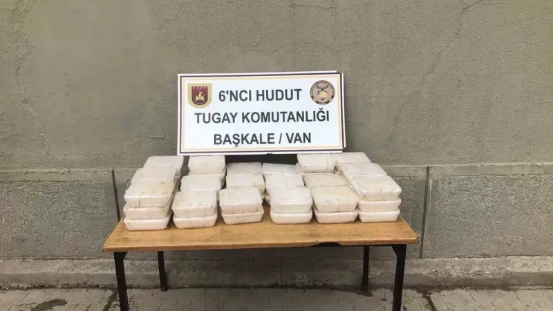 MSB açıkladı: Van hudut hattında kilolarca uyuşturucu yakalandı