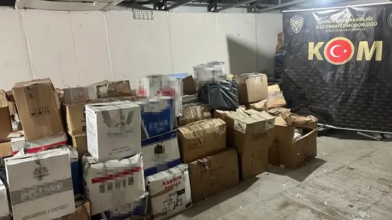 Kocaeli'de ele geçirildi, tam 892 bin 900 adet