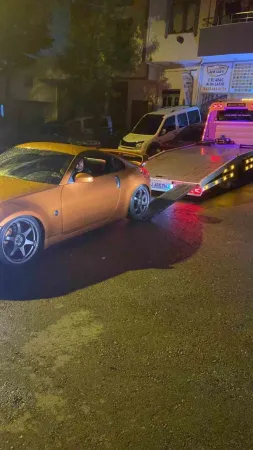 Kocaeli'de sürekli drift atan sürücü bu kez hastaneye sevk edildi