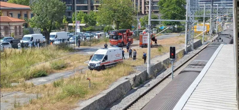 Marmaray İstasyonu’nda korkutan kaza!