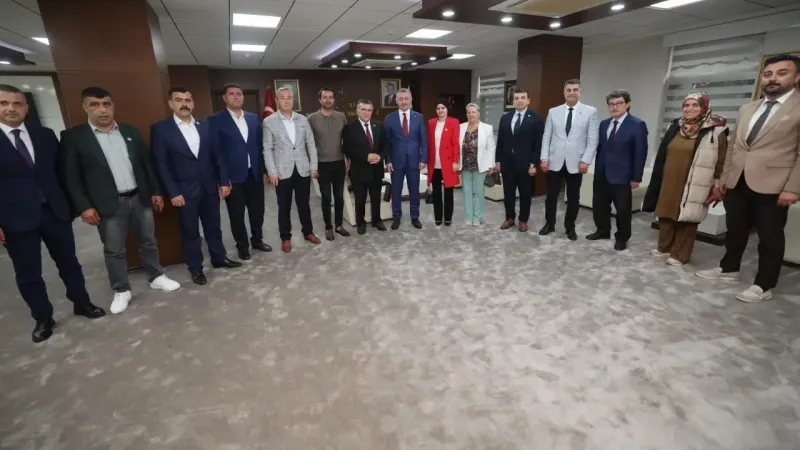 Büyükakın muhtarları ağırladı