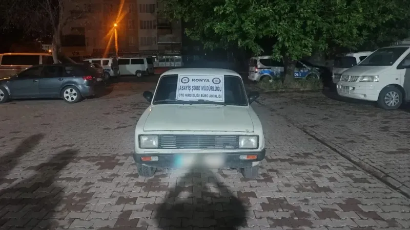 Konya’da çaldığı aracı bıraktığı yerden almaya gelen şahıs yakalandı