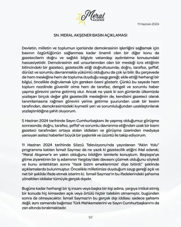 Erdoğan ile Görüşen Akşener Sessizliğini Bozdu!