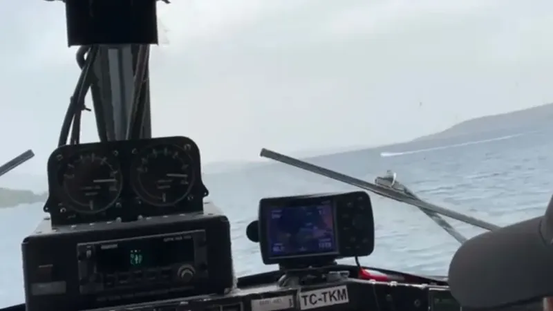 Milas’ta yangını söndürme çalışmalarına jetski engeli