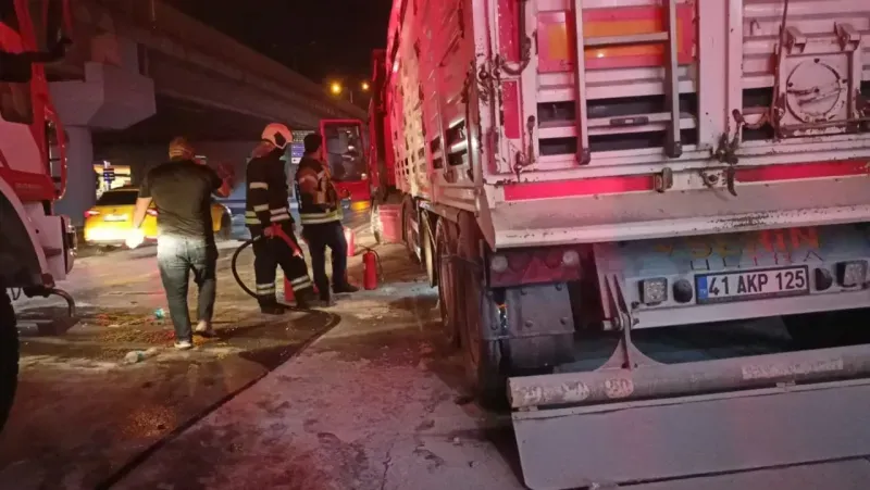 İzmit'te akaryakıt istasyonunda faciadan dönüldü