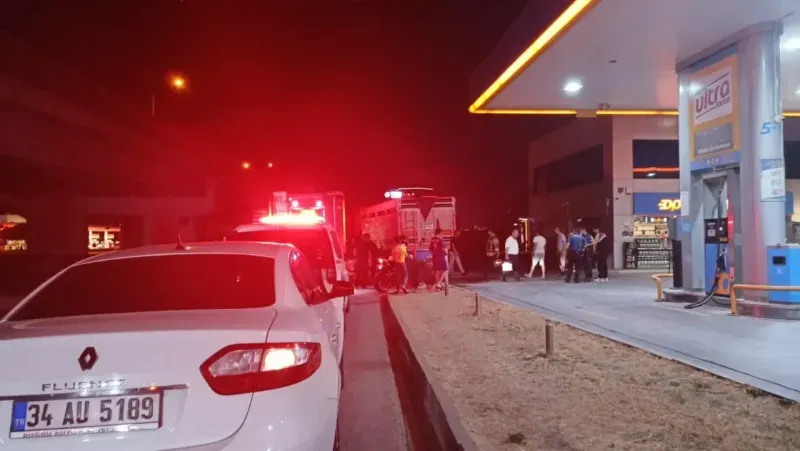 İzmit'te akaryakıt istasyonunda faciadan dönüldü
