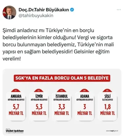 Büyükakın’dan CHP’li belediyelere: Gelsinler eğitim verelim
