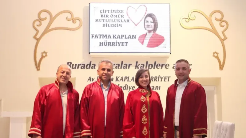 1 TL olan nikah salonlarından 3 ayda bin 107 çift faydalandı