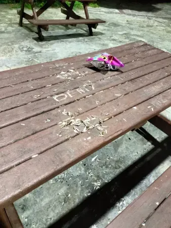 İzmit’teki parkın çöp kovaları nereye gitti?