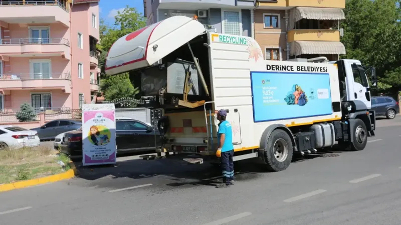 Çöp Konteynerlerini dezenfekte ediyorlar