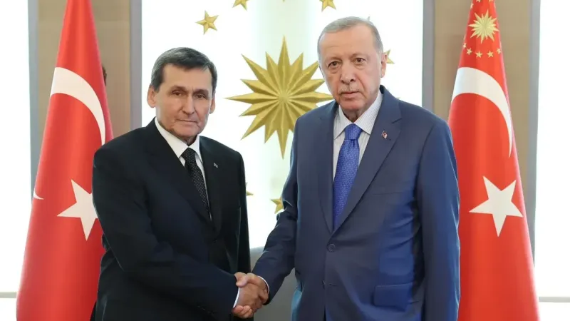 Erdoğan, Türkmenistan Dışişleri Bakanı Meredov'u kabul etti
