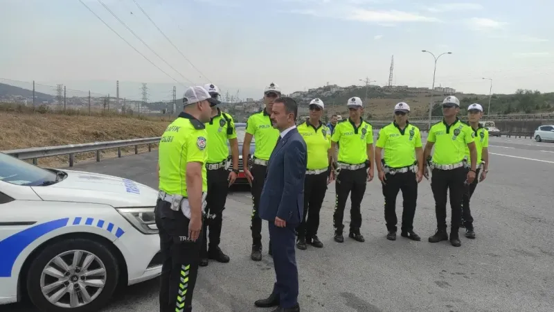 Vali Aktaş, trafik denetim ekiplerini ziyaret etti