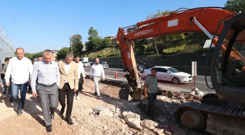 Başkan Büyükakın, Başiskele’de düğümü çözecek noktayı inceledi