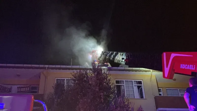 Mahalleliyi korkutan yangın!