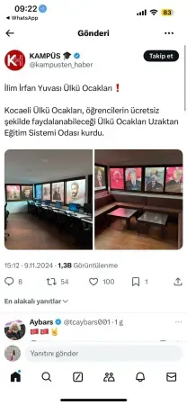 Kocaeli Ülkü Ocaklarından beğeni toplayan çalışma