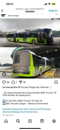 Kocaeli’nin otobüsleri sosyal medyanın gözdesi oldu