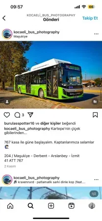 Kocaeli’nin otobüsleri sosyal medyanın gözdesi oldu