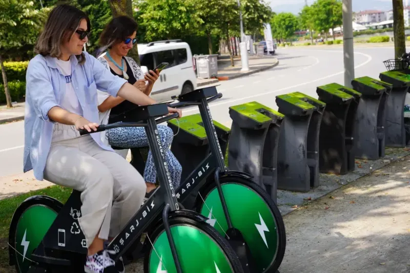 Hem spor yaptılar hem elektrik ürettiler! 2024’te 109 bin 73 dakika pedal çevrildi