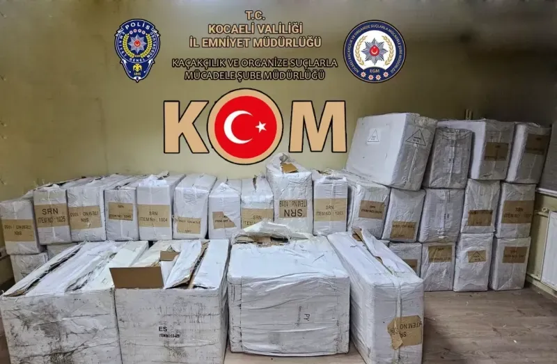 Kocaeli'de 169 bin gümrük kaçağı güneş gözlüğü yakalandı!