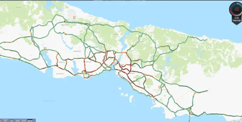 Kocaeli’den İstanbul’a gidiş rahat, sonrası sıkıntı! Harita kırmızı oldu
