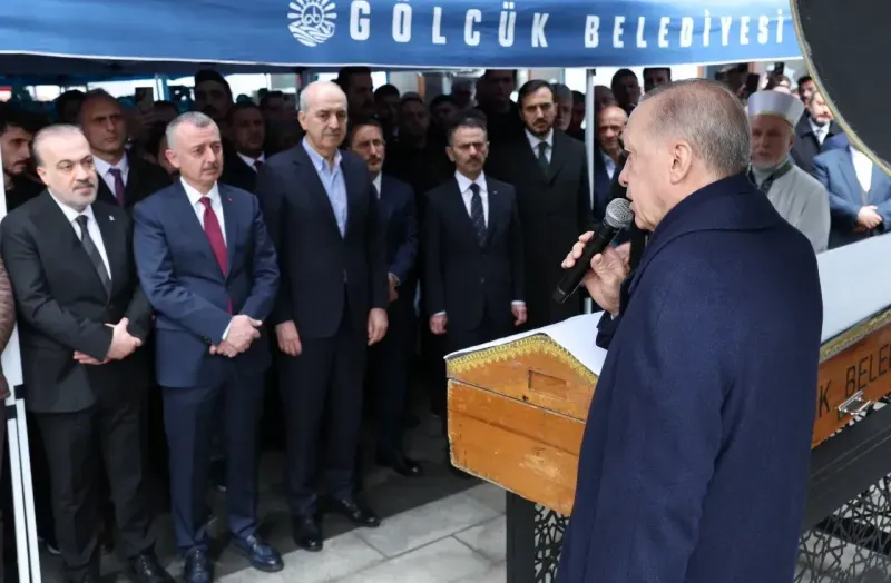 Cumhurbaşkanı, Kocaeli’deki yol arkadaşı Abiş’e son görevini yaptı